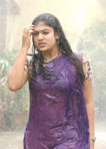 nayanthara in rain